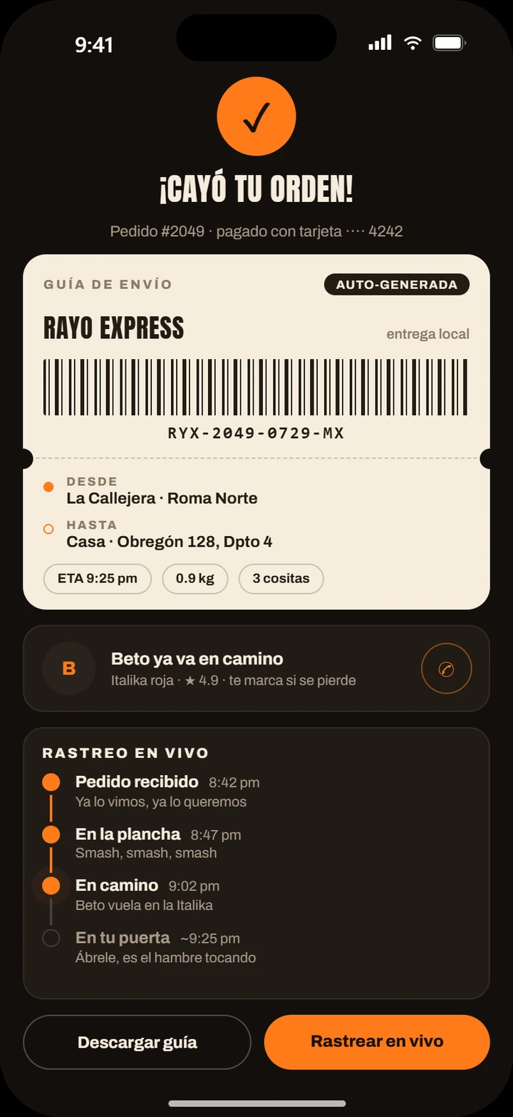 La Callejera — confirmación